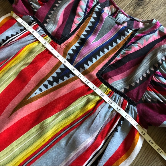 Anthropologie Blank London boho rainbow blouse - Picture 10 of 11